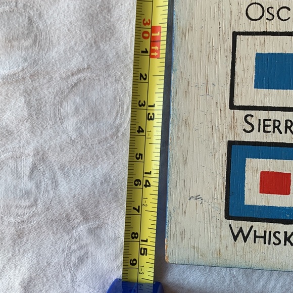 RARE FIND Icao Phonetic Alphabet Wood Cutting Board Plaque - Picture 5 of 10